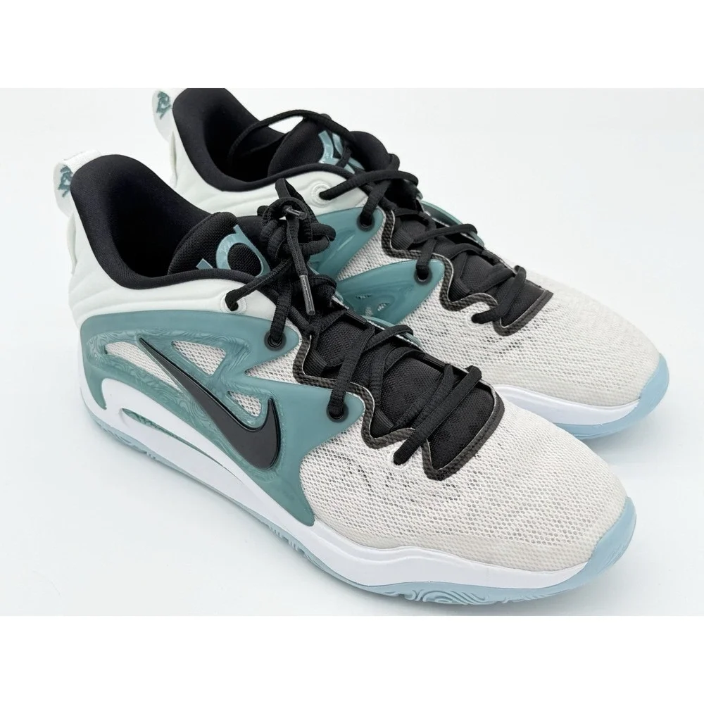Men's Size 10.5- Nike KD 15 Mariners Teal Basketball Shoes FJ1216-100 No Box Lid